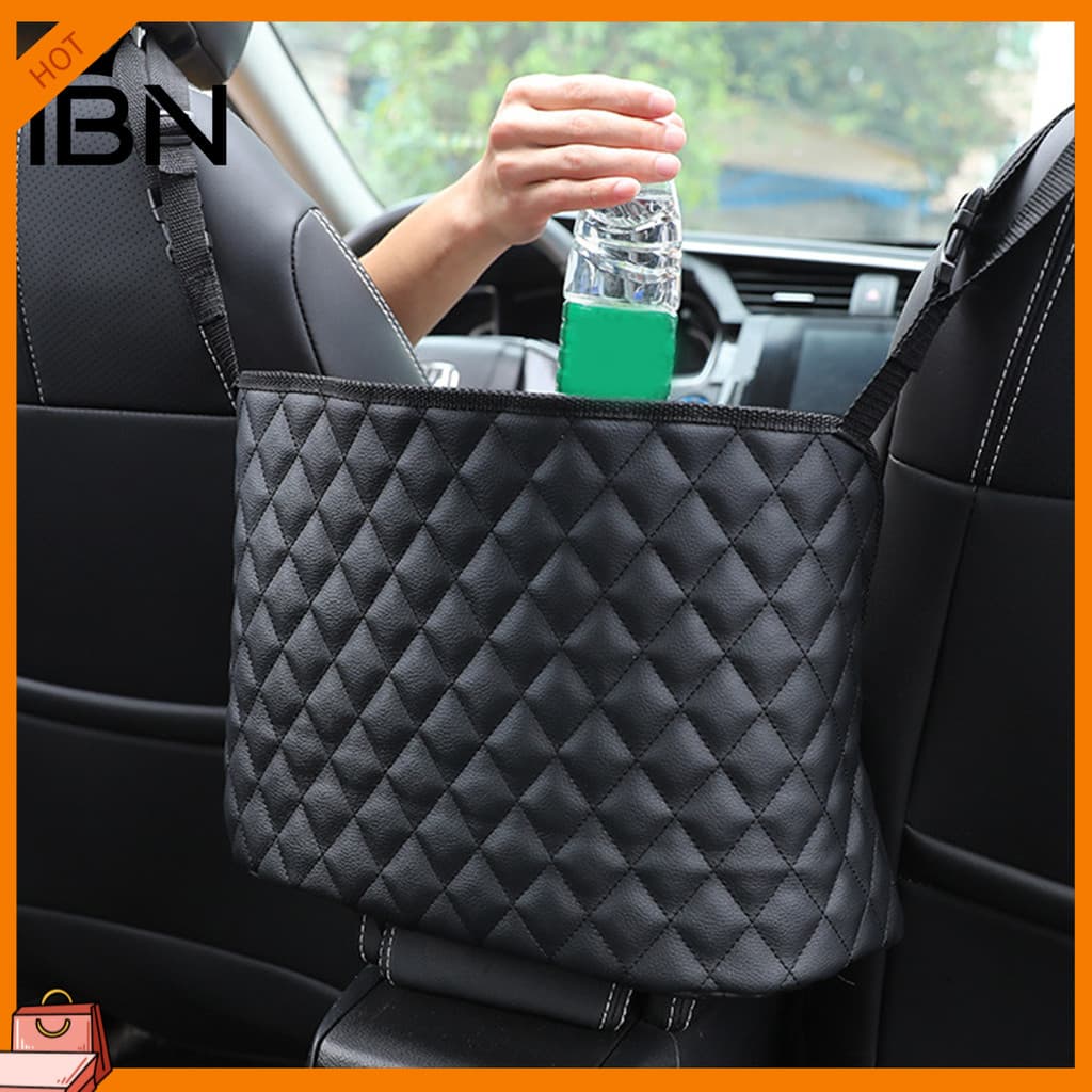 [IBN] Organizador Intermediário Traseiro De Assento De Carro De Grande Capacidade Bolsa De Armazenamento Elástico Suport