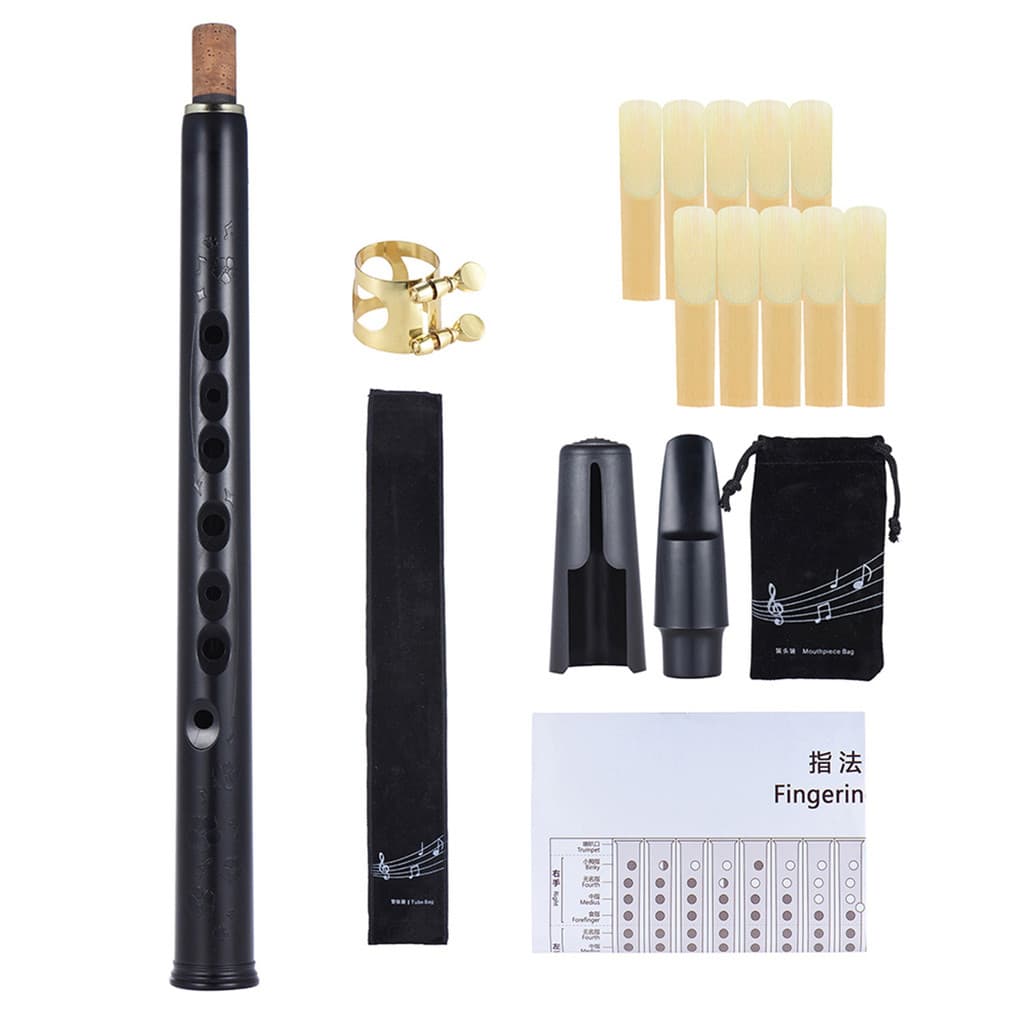 MinHiXing Bolso Bb Saxofone Sax ABS Com Bocal Alto 10pcs Reed Carrying Bag Instrumento De Sopro