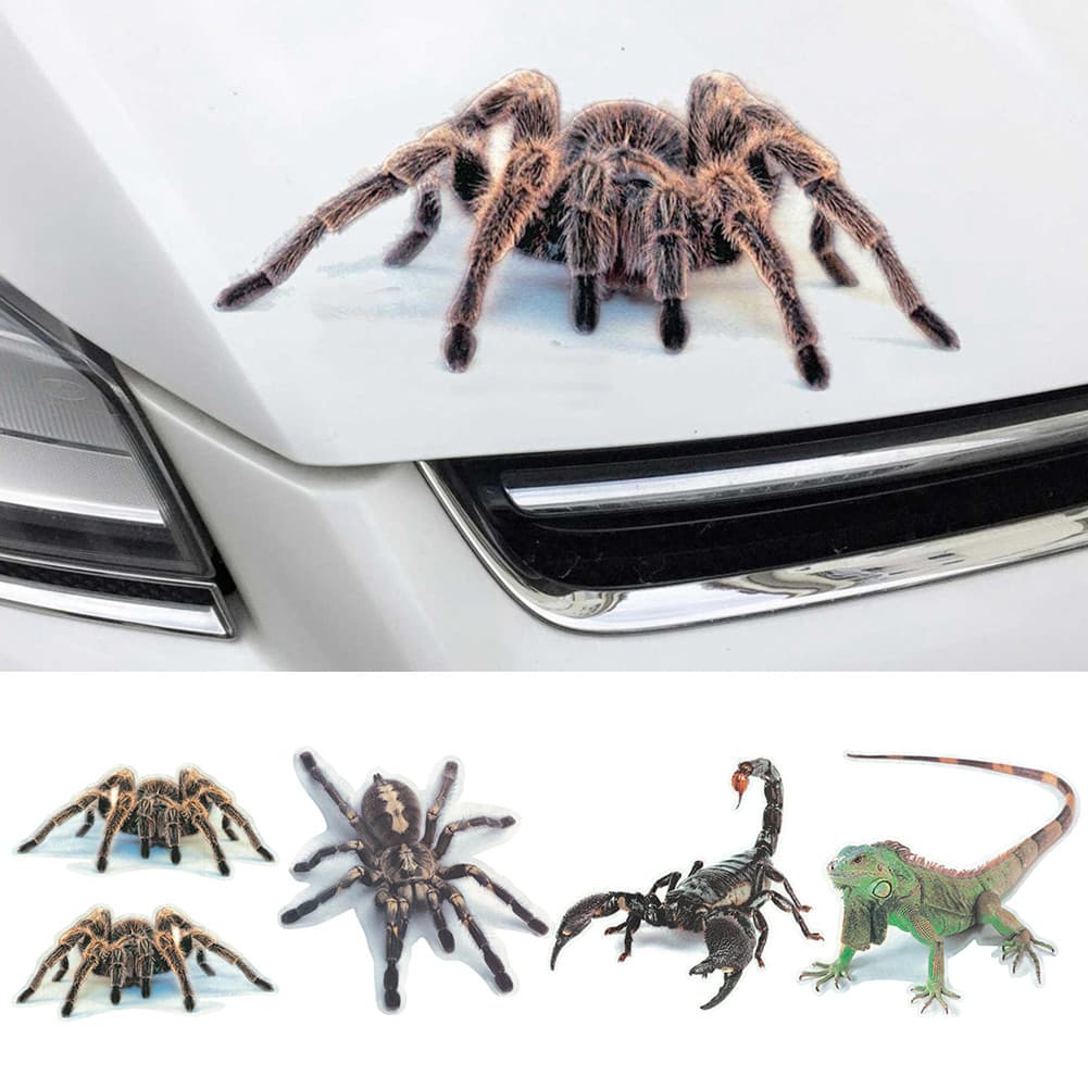 garonne 3D Aranha Lagarto Escorpião Adesivo De Carro Veículo Janela Espelho Decalque Decoração