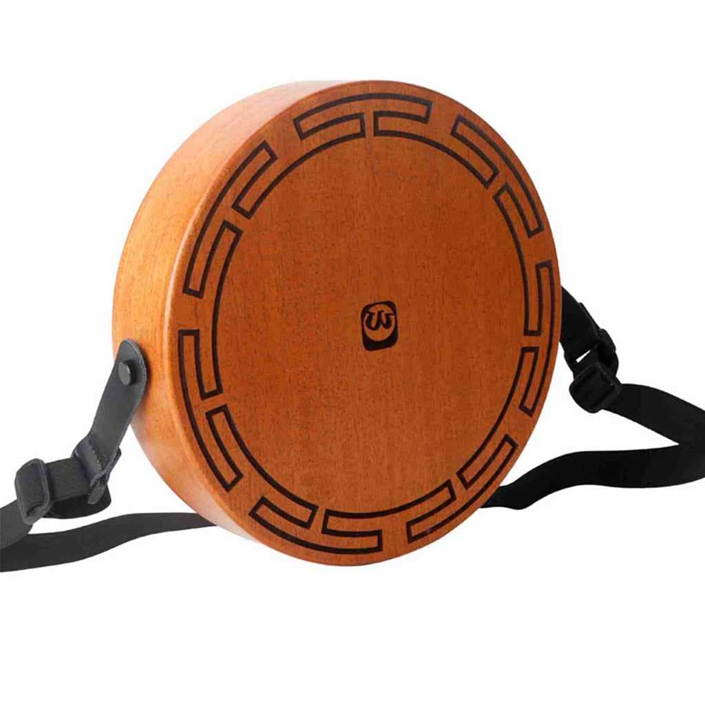 Instrumento De Percussão Manual Octogonal De Madeira De Mogno Portátil Cajon Com Alça Ajustável E Bolsa