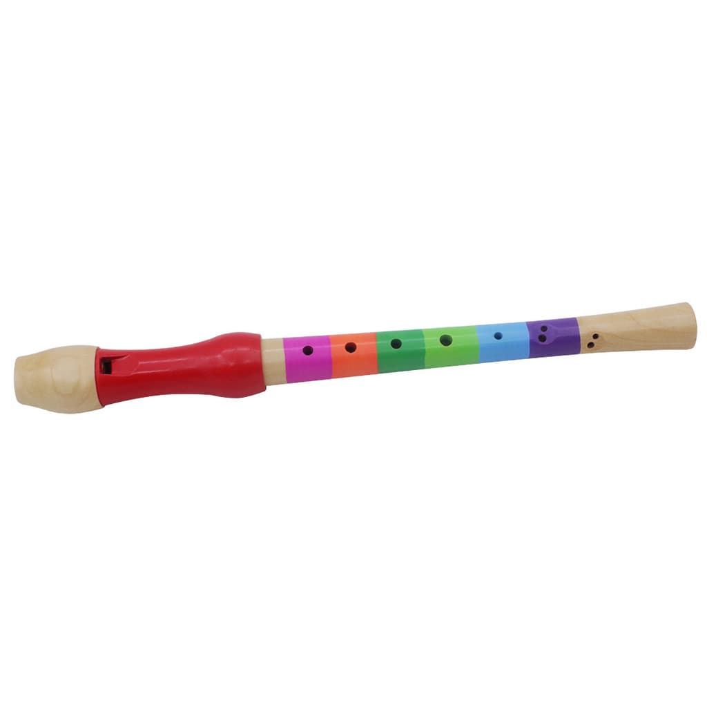 Brinquedo Educacional Leve De Flauta De Madeira Para Crianças Praticam (Multicolorido)