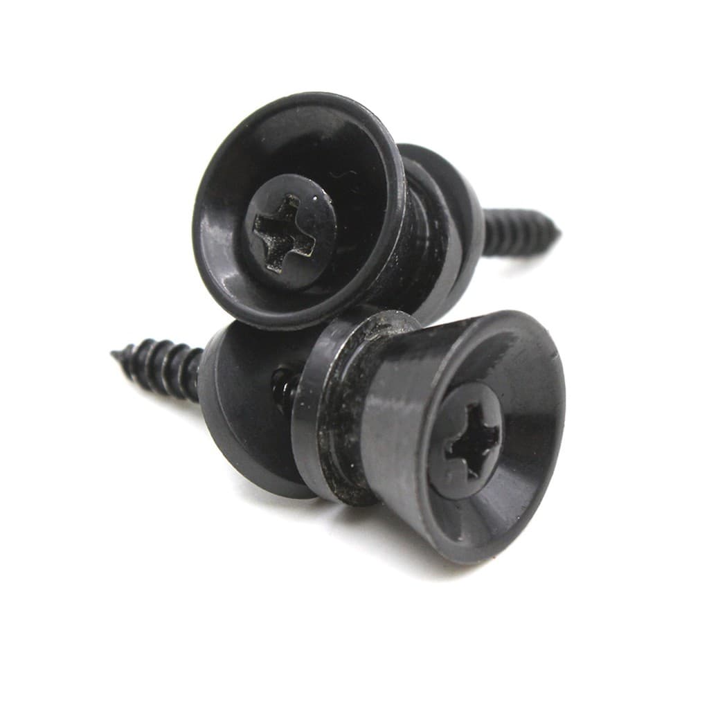 2 Pçs Pinos De Bloqueio De Cinta De Guitarra Peg Metal Universal Prata Para Ukulele Quente7