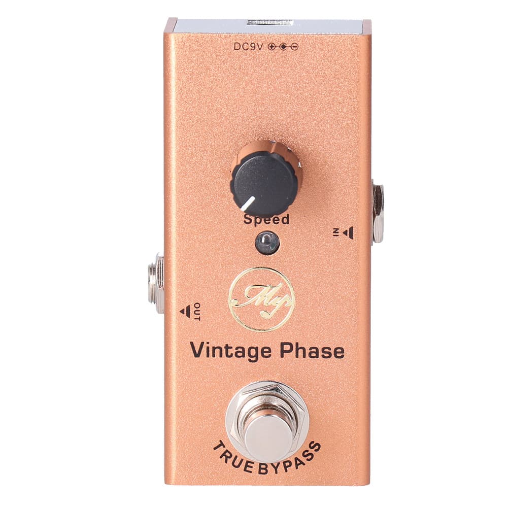 Pedal De Efeito De Guitarra Elétrica Fase Vintage Único Mini Phaser DC 9V JDF-6 Acessórios