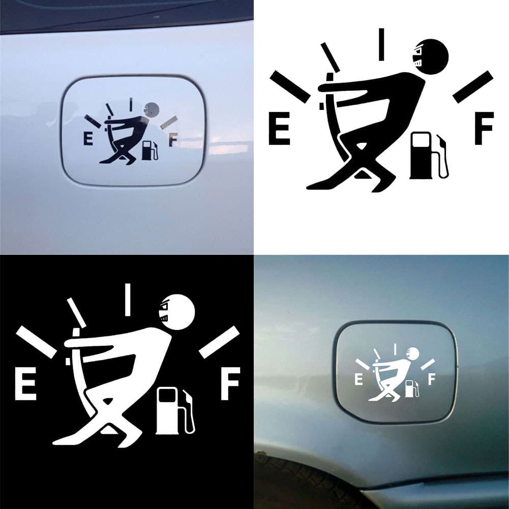 garonne Engraçado Medidor De Combustível Carro Veículo Tanque De Óleo Capa Corpo Janela Decalques Adesivo Decoração