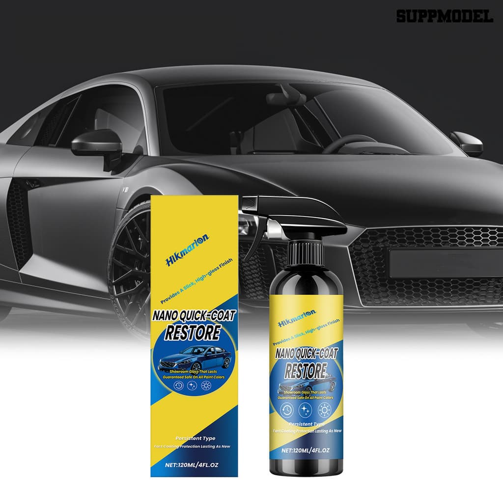 Suppmodel Nano Revestimento Cerâmico Para Carros , Restaurador De Brilho De Pintura 120ml Com Proteção Hidrofóbica , Mel