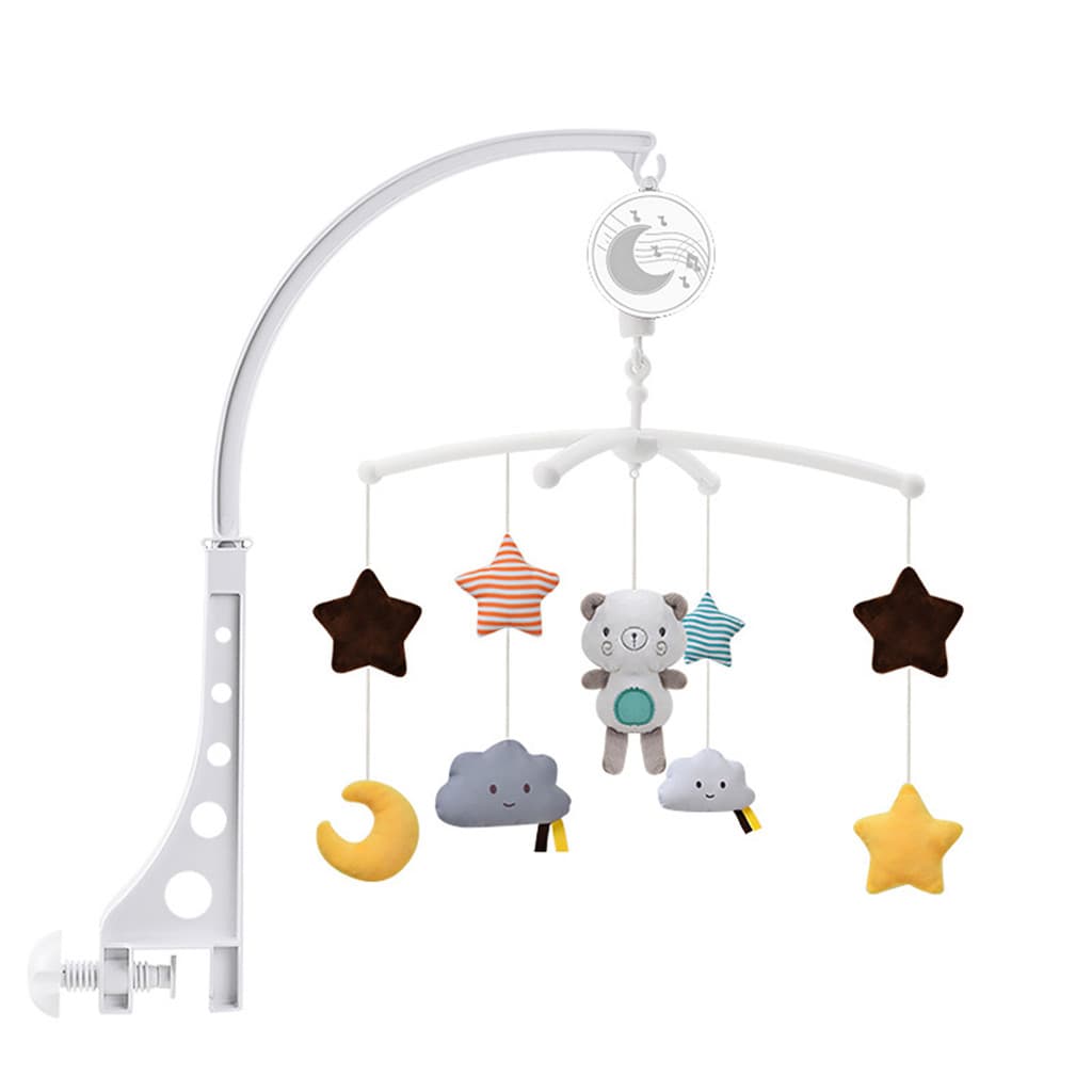 [Andoer.br] Móbile Musical Para Berço De Bebê Com Brinquedos Giratórios Pendurados , Decoração De Cama Infantil Meninos