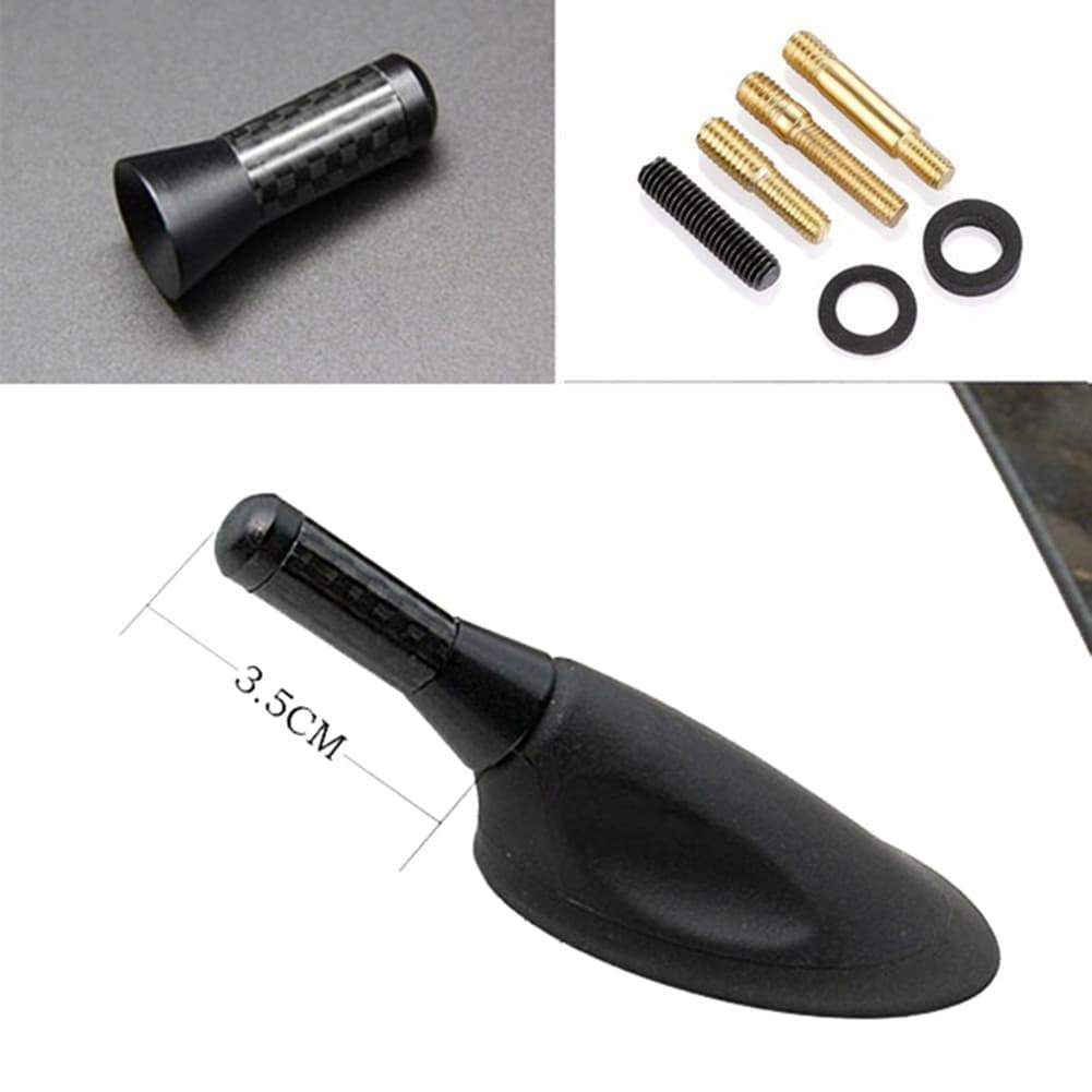 Shenhua 3.5 Cm De Fibra De Carbono Para Veículo Automotivo Estilo De Carro Antena Curta Modificação Aérea