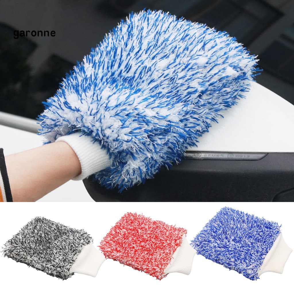 GA-3 Pçs Luvas De Lavagem De Microfibra Sem Riscos Fiapos Carro Absorvente Luva De Limpeza De Automotivo Para Enxágue