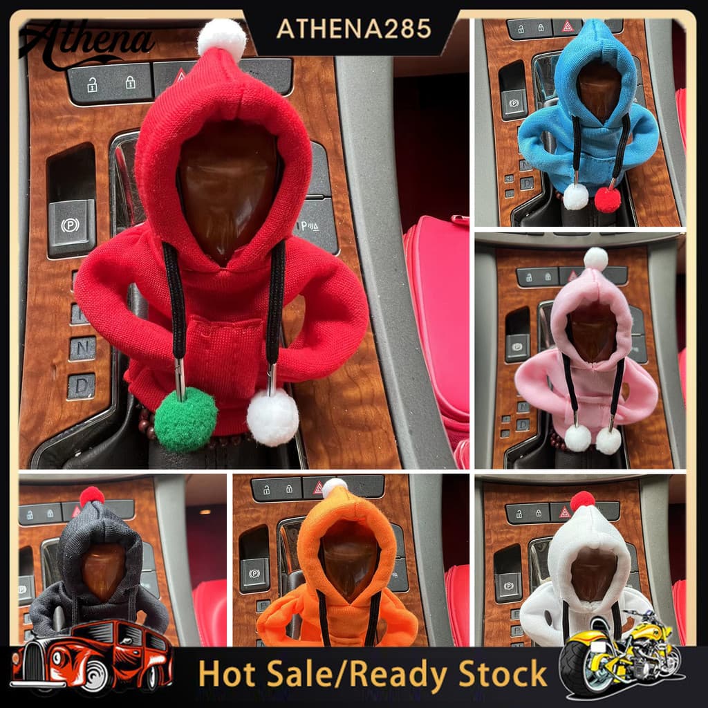 ATH_Car Gear Shift Hoodie Cover Fofo Botão De Mudança De Marcha Manga Soft Plush Stick Costume Para A Maioria Dos Veícul
