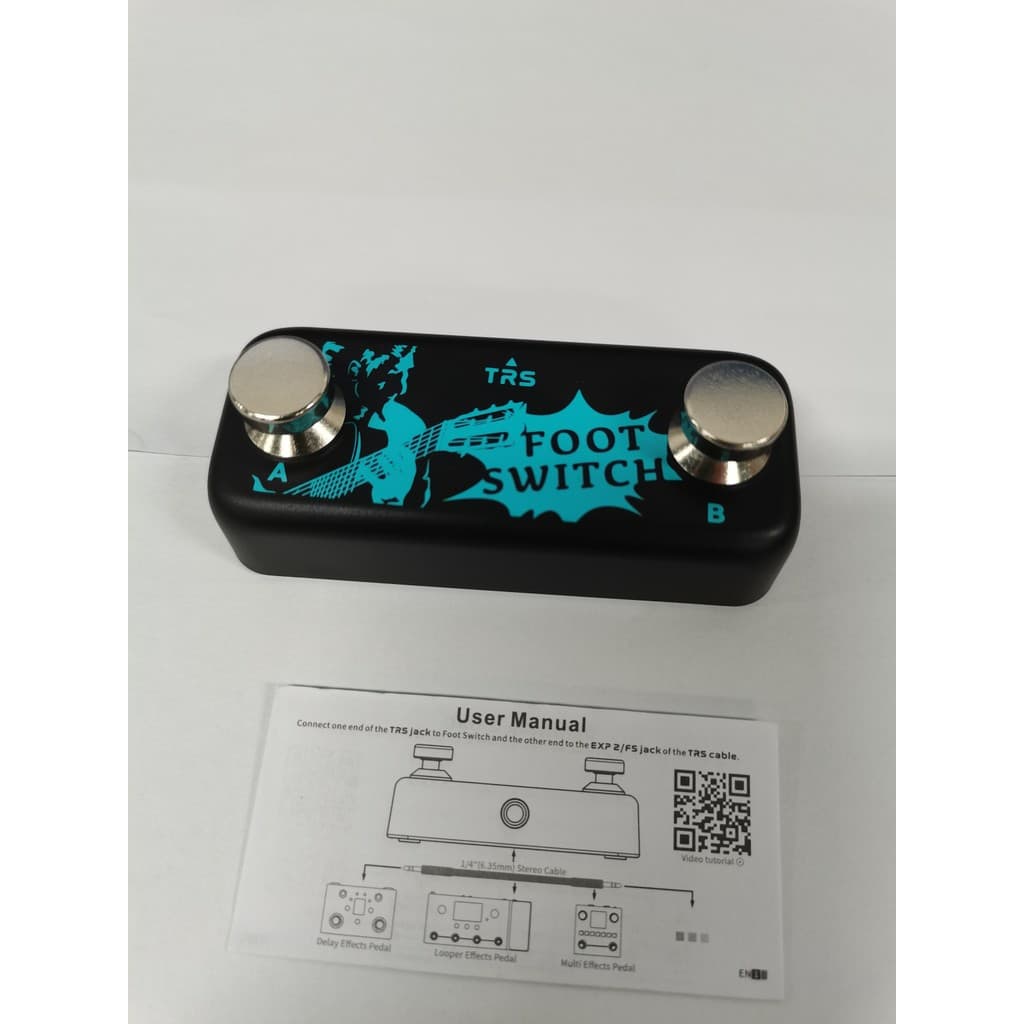 (zone1ym) Controlador De Efeito De Pedal Duplo Canal Ab Entrada Estéreo De 6.35 Mm Plug and Play Para Pedais De Efeitos