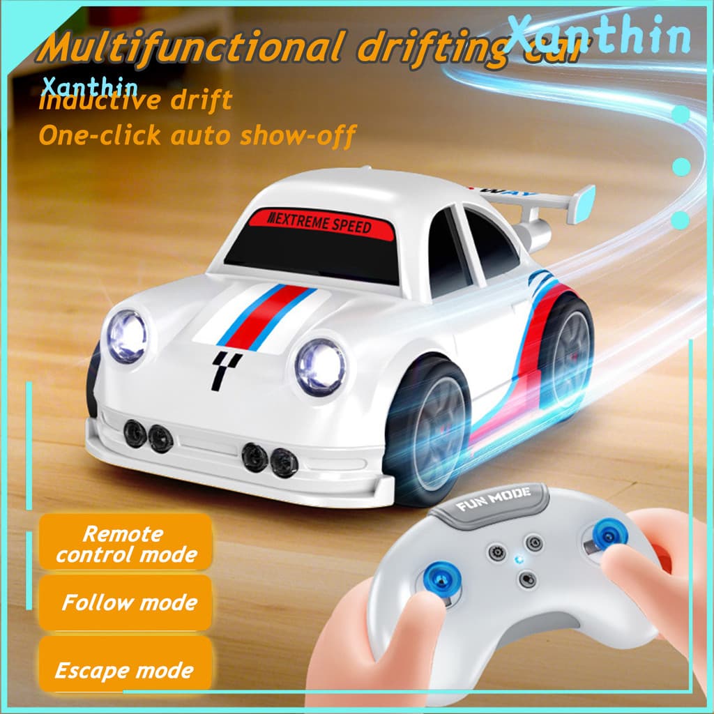 Carro De Controle Remoto Brinquedo 2.4G Follow Mode Drift Car Com Função De Escape Multifuncional Crianç