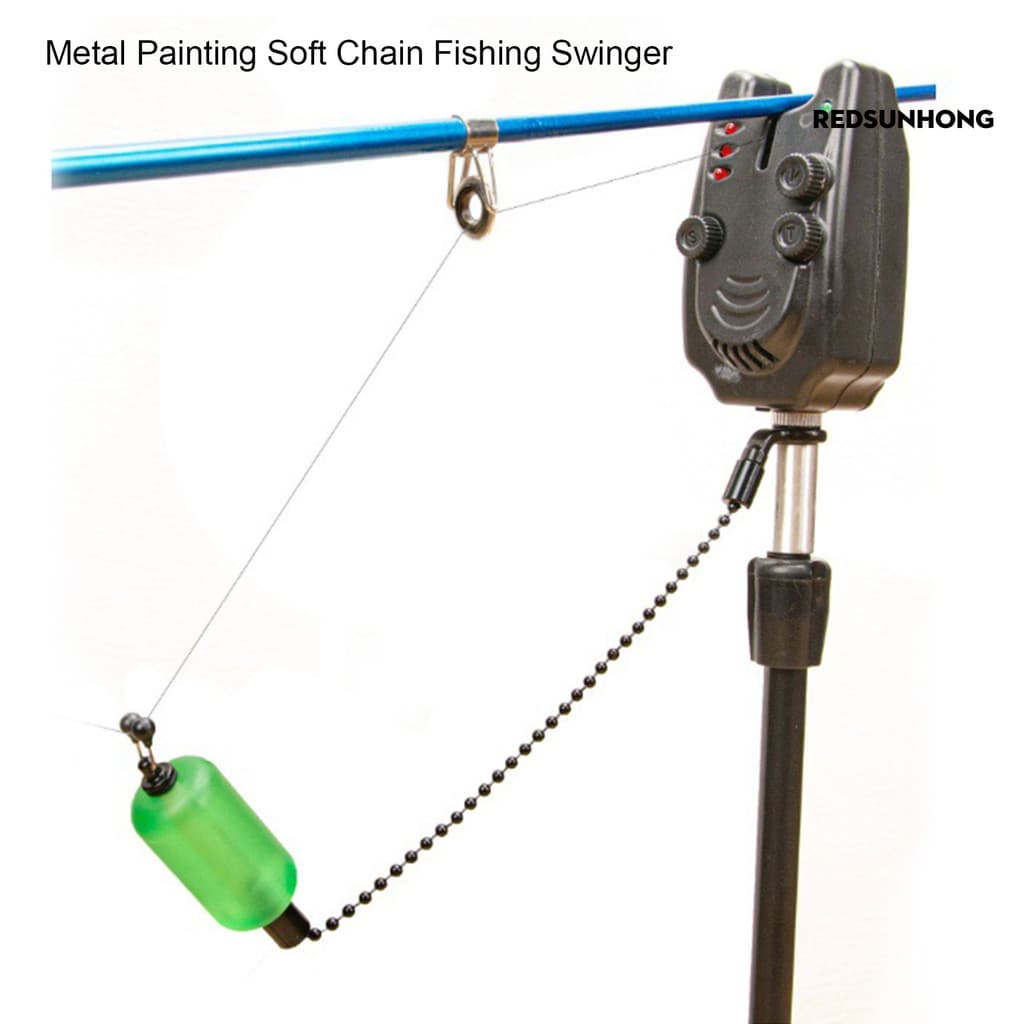 [REDS] Alarme De Pesca Resistente A Quedas Antiferrugem Anticorrosão Oco Design Alerta Fosco Sensação Pintura De Metal C