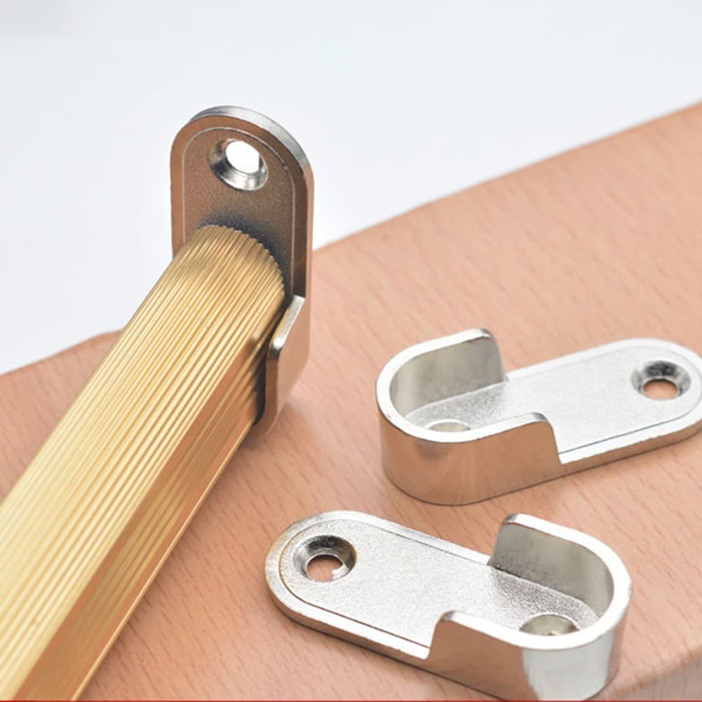 [GDKY] 2 Pcs Guarda-Roupa Roupas Tubo Suporte Armário Haste Pólo Final Espessamento-Grande