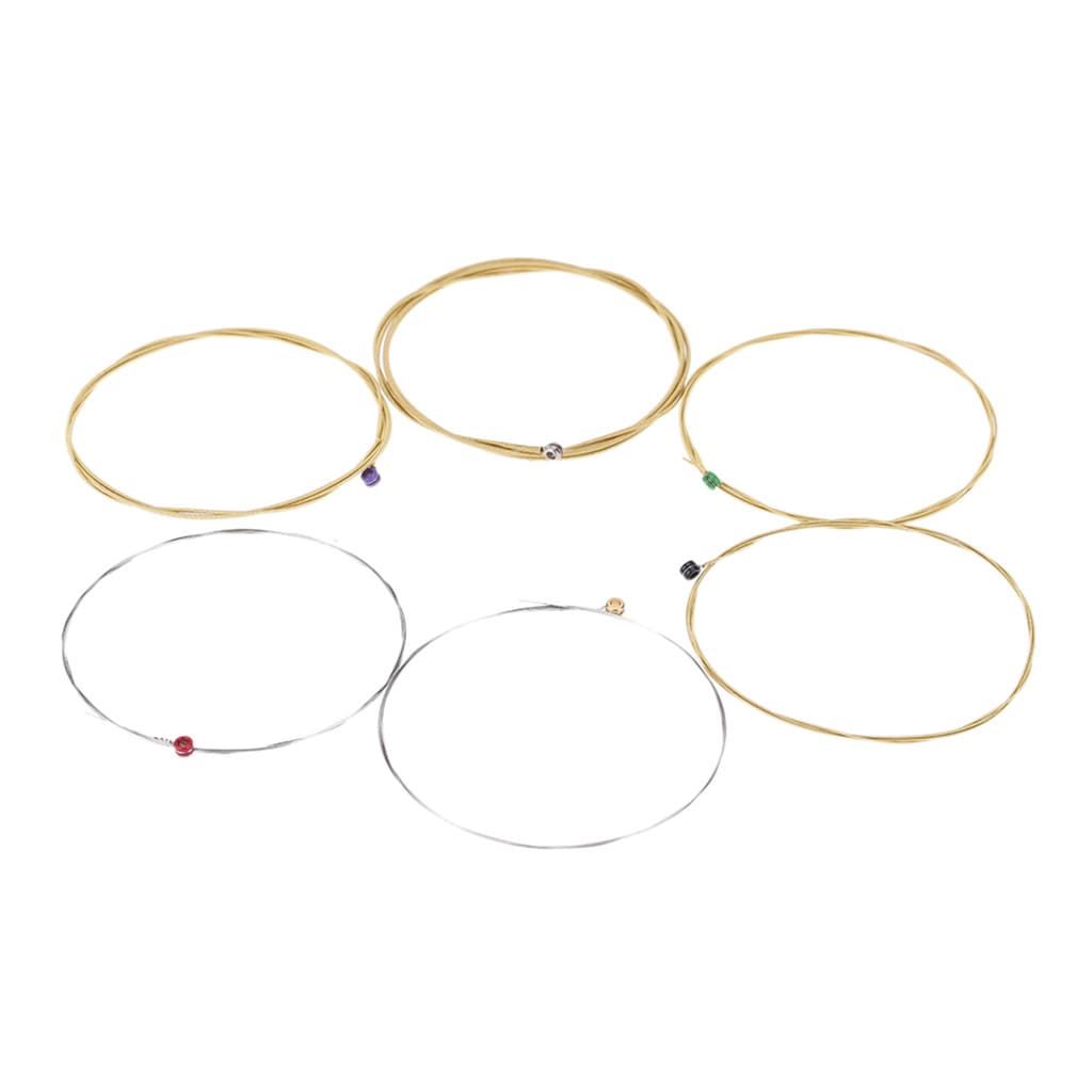 fgstbr Orphee TX640 6 Peças Conjunto De Cordas Para Violão Folk Acústico (0,012-0,053) Bronze Fósforo Tensão Média