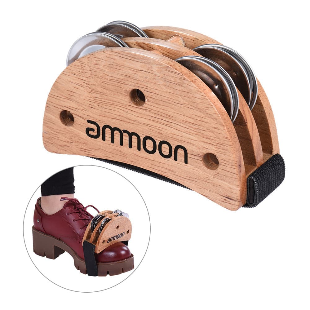 ttopbr ammoon Elíptico Cajon Caixa Tambor Companheiro Acessório Pé Jingle Pandeiro Para Instrumentos De Percussão Mão Bu