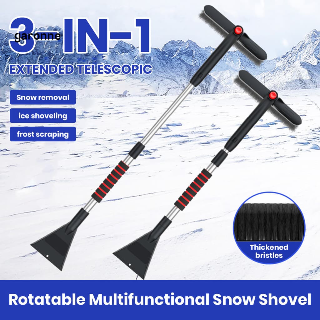 GA-Escova De Neve Para Carro E Raspadora De Gelo Pá Extensível Aperto De Espuma Ergonômico Vassoura Remoção Limpeza De P