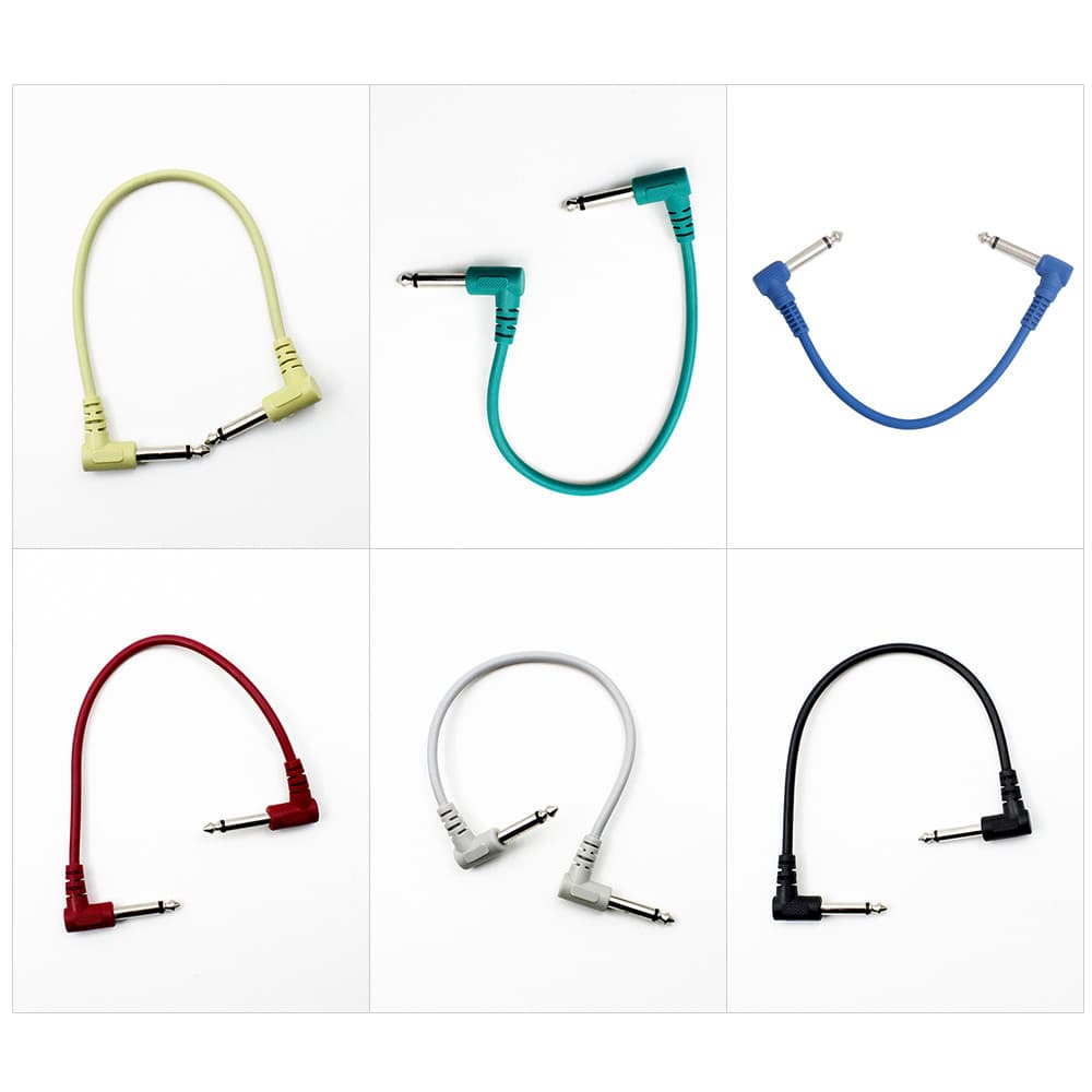 Cabos Coloridos Para Pedal De Efeito De Guitarra , Instrumento De Áudio , Cabo De Remendo , 21cm De Comprimento , 1/4 Ta
