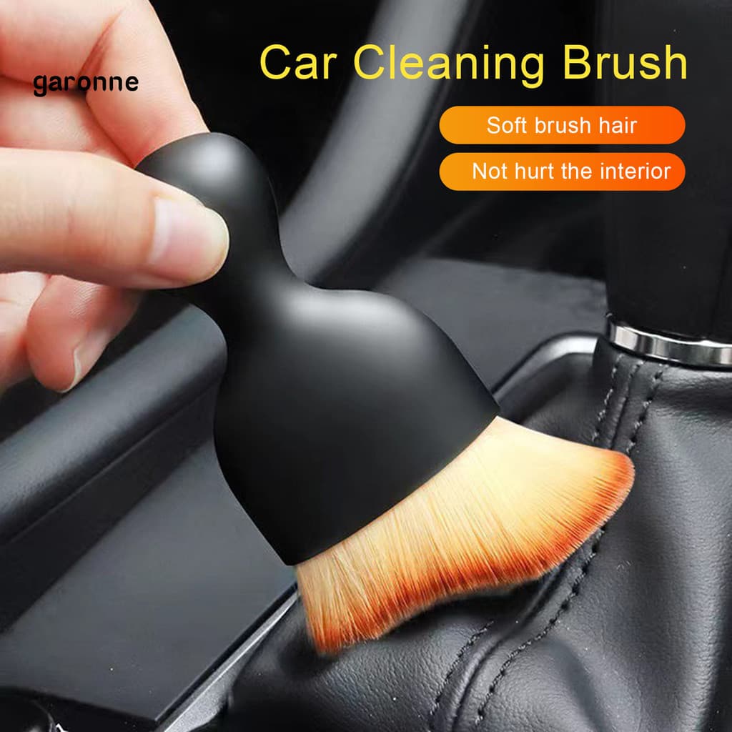 GA-3/5 Unidades Escova De Detalhamento De Carro Antiderrapante Alça Ergonômica Angular Cerdas Macias Painel Interno Auto