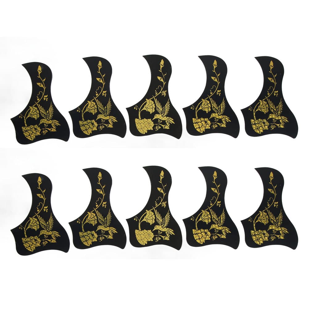 sicibr 10 Unidades De Pickguard De Guitarra Acústica Adesivo Sem Arranhões Beija-Flor Laser Para Guitarras De 40 41 Pole