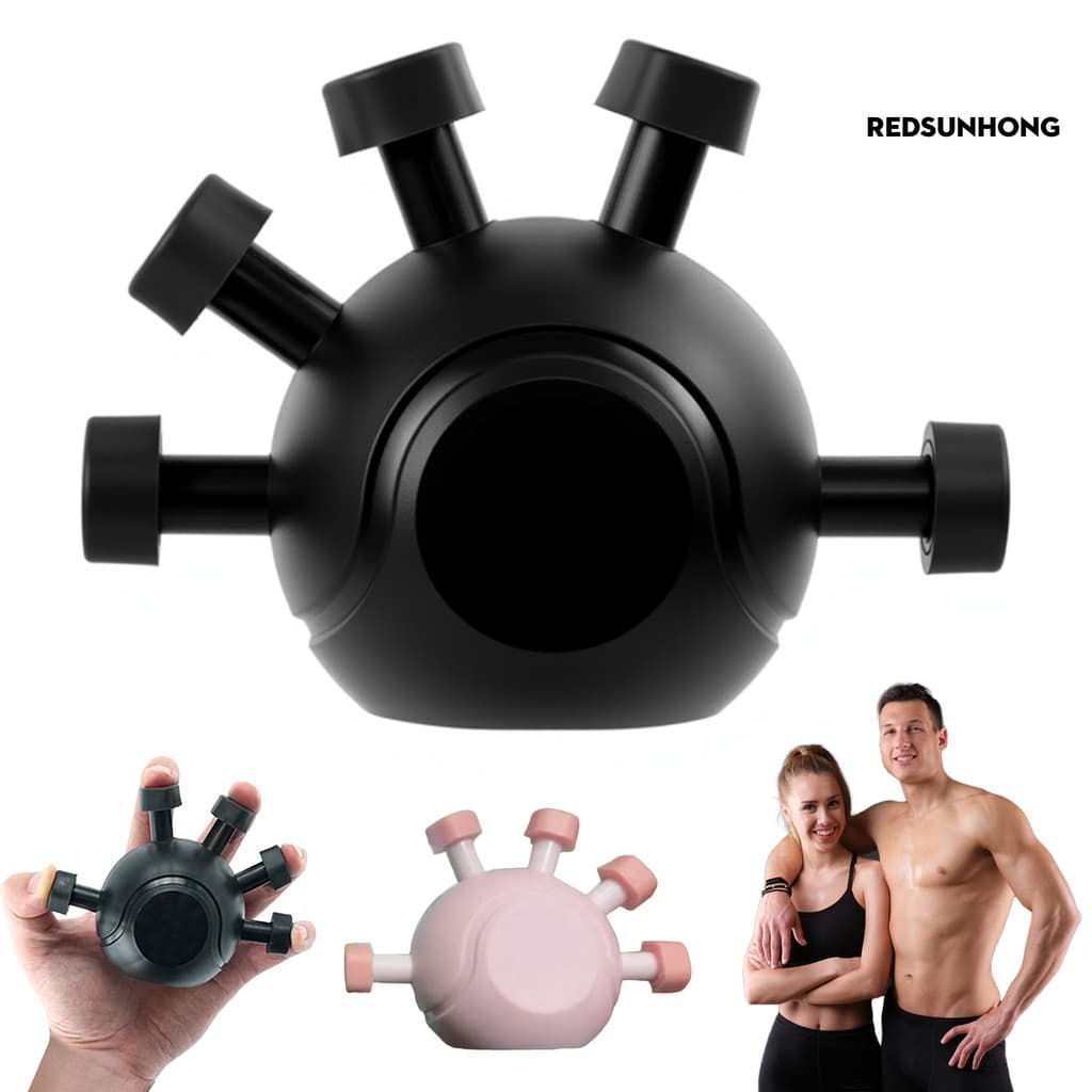 [REDS] Fortalecedor De Aperto De Mão Exercitador De Cinco Dedos Treinador De Força De Preensão Ergonômico Artrite Terapi