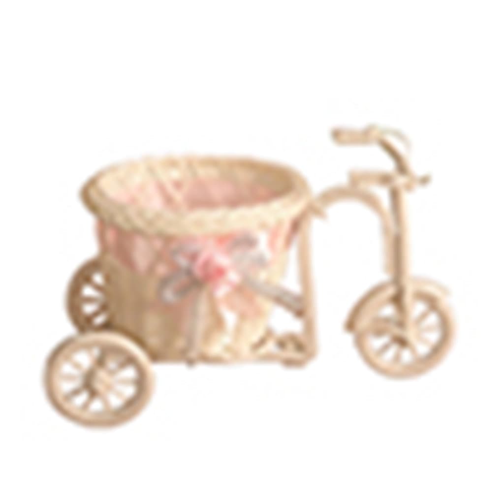 Qingsong Rattan Cesta De Flores Vaso Triciclo Modelo De Bicicleta Casa Jardim Decoração De Festa De Casamento