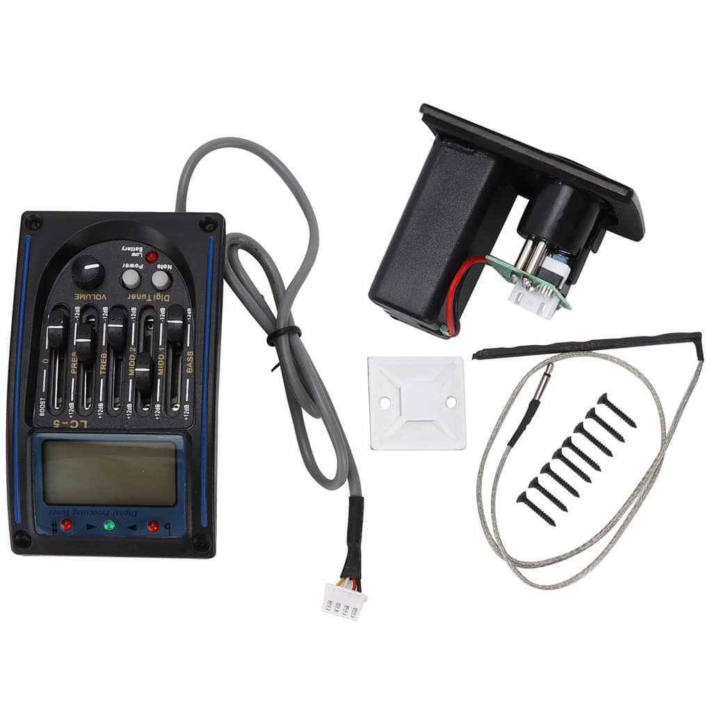 Processamento Digital Do Afinador De Guitarra Com Acessórios Portáteis Para Instrumentos Musicais ABS LCD