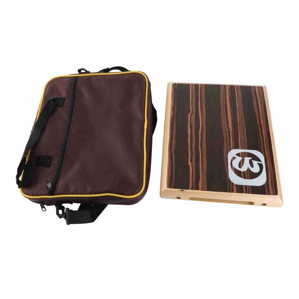 Cajon Portátil Do Instrumento De Percussão Tambor Da Caixa Com Cordas Internas E Saco De Armazenamento