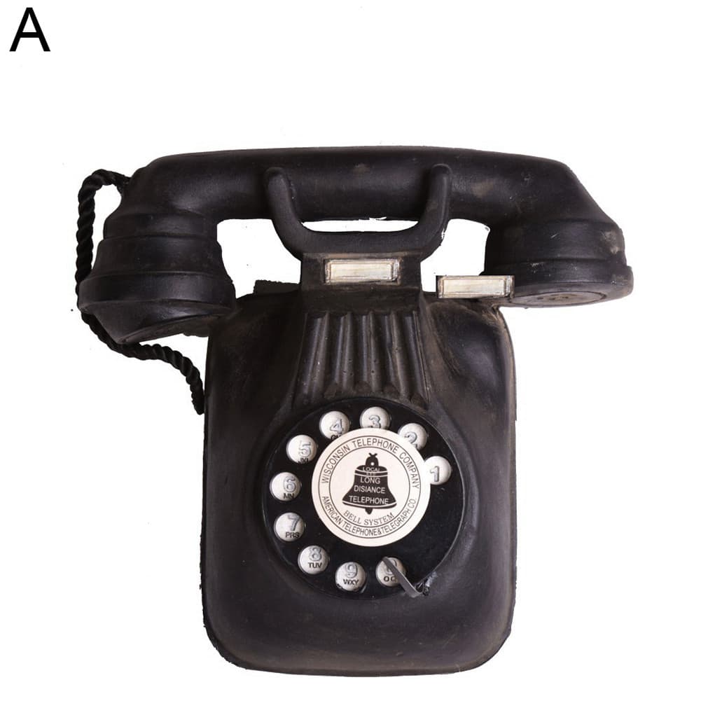 Qingsong Vintage Gasto Montagem Na Parede Telefone Artesanato Arte Bar Clube Ornamento Decoração Para Casa