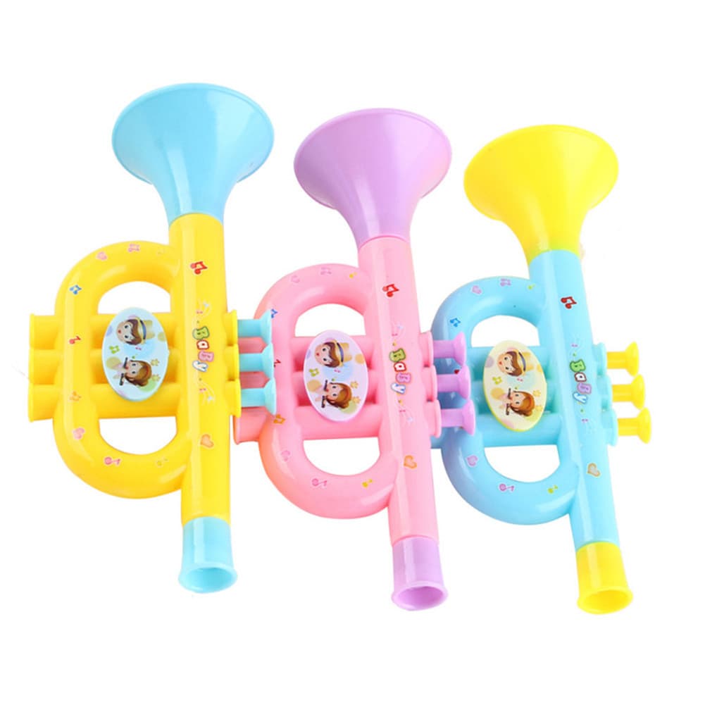 1Pc Multicolor Chifre Hooter Trompete Instrumento Musical Educação Brinquedo Infantil Presente