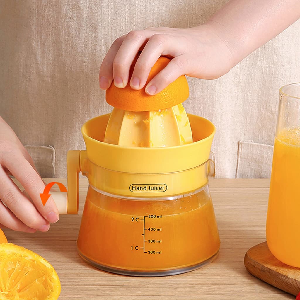 [SKI] Espremedor De Frutas Cítricas Com Manivela , Fácil De Usar , Ergonômico , Sem Esforço , Manual Seguro Para Máquina