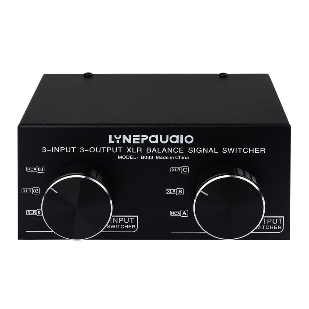 3 Entradas Para Saída Totalmente Balanceado Sinal XLR Interruptor Seletor Estéreo Passivo Switcher/Conversor De Áudio RC