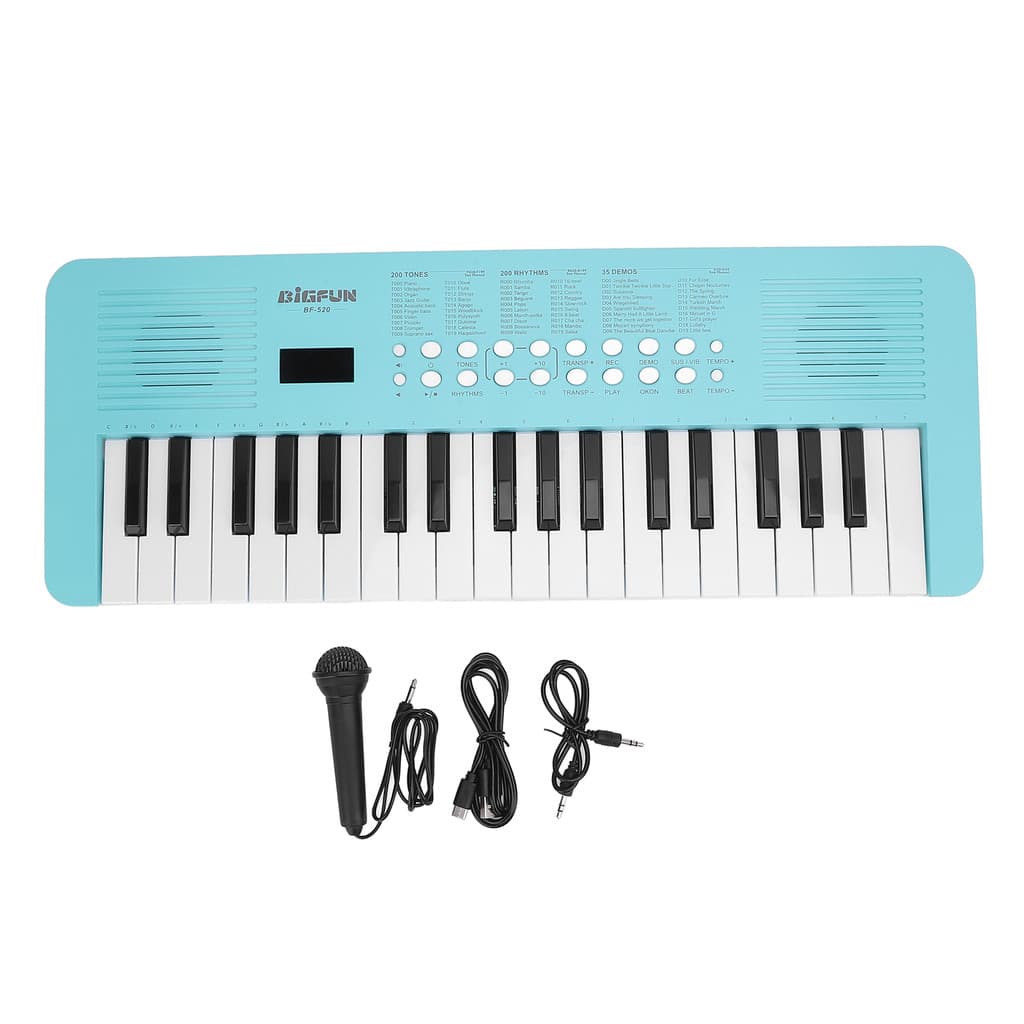 Teclado eletrônico de 37 teclas, Mini chave, teclado eletrônico portátil, instrumento Musical, presente Musical (enviado