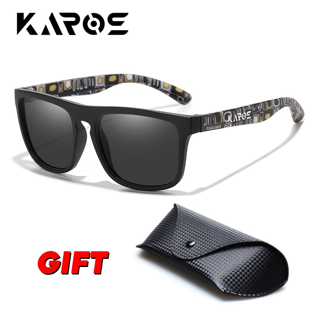 YZ2024B KAROS Óculos De Sol Polarizados UV400 Masculino Feminino Ciclismo Pesca Corrida Esportes Para Dirigir Bicicleta