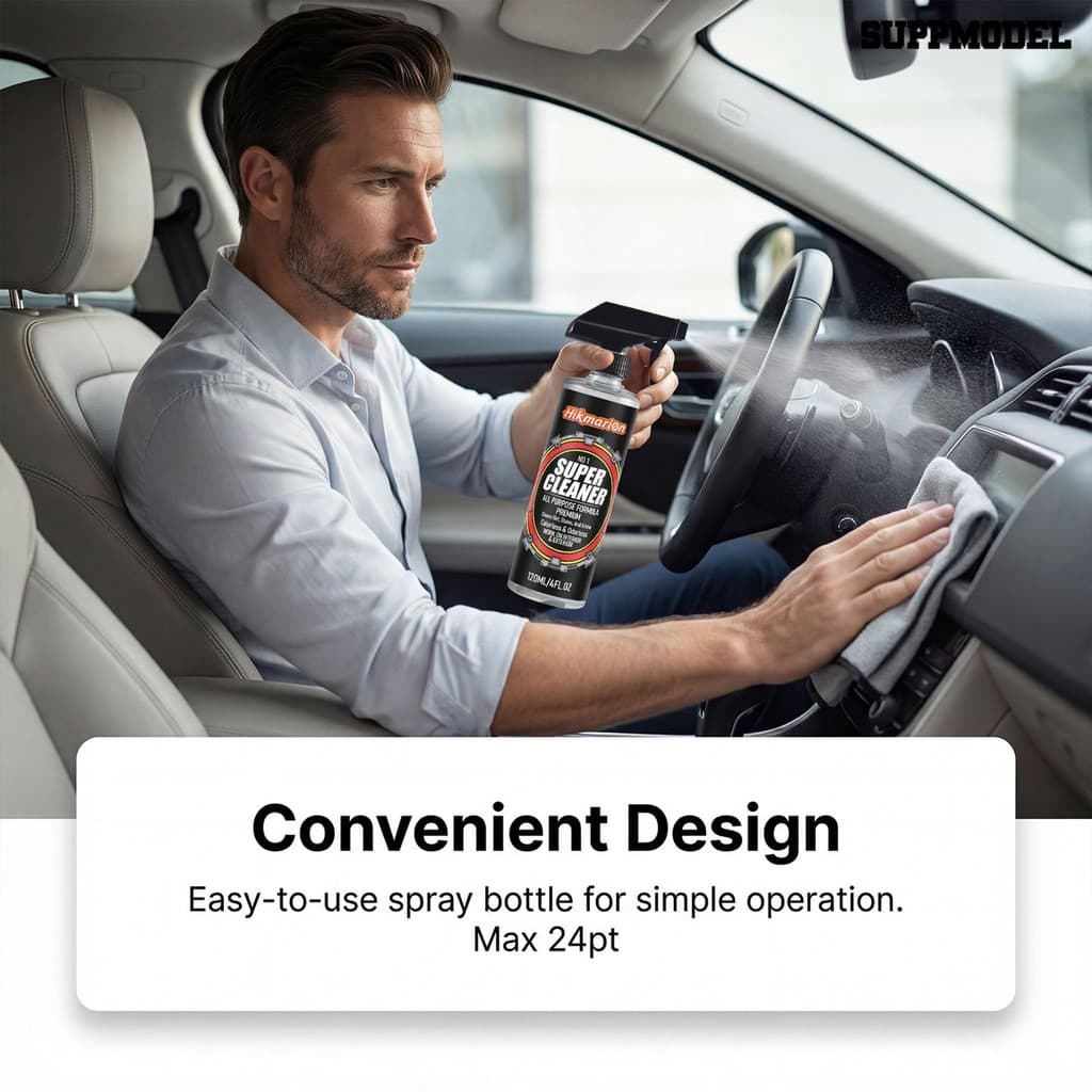 Suppmodel Limpador De Interior De Carro , Estofamento E Removedor De Manchas De Painel