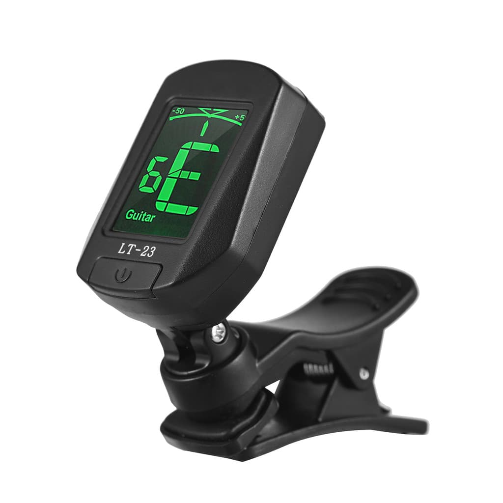 wohobr Afinador De Guitarra Clip-On Digital Mini Eletrônico Com Display LCD Para Baixo Violino Ukulele Cromático