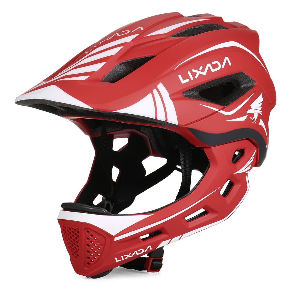 [Andoer.br] Capacete Infantil Removível Para Rosto Inteiro , Equipamento De Proteção Bicicleta De Segurança Esportiva Ci