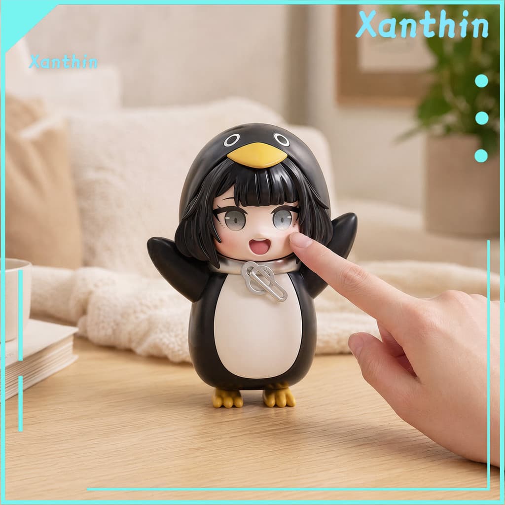 Brinquedo De Menina Pinguim Falante Com Clipe , De Desenho Animado Para Gravação De Voz , Figura Interat