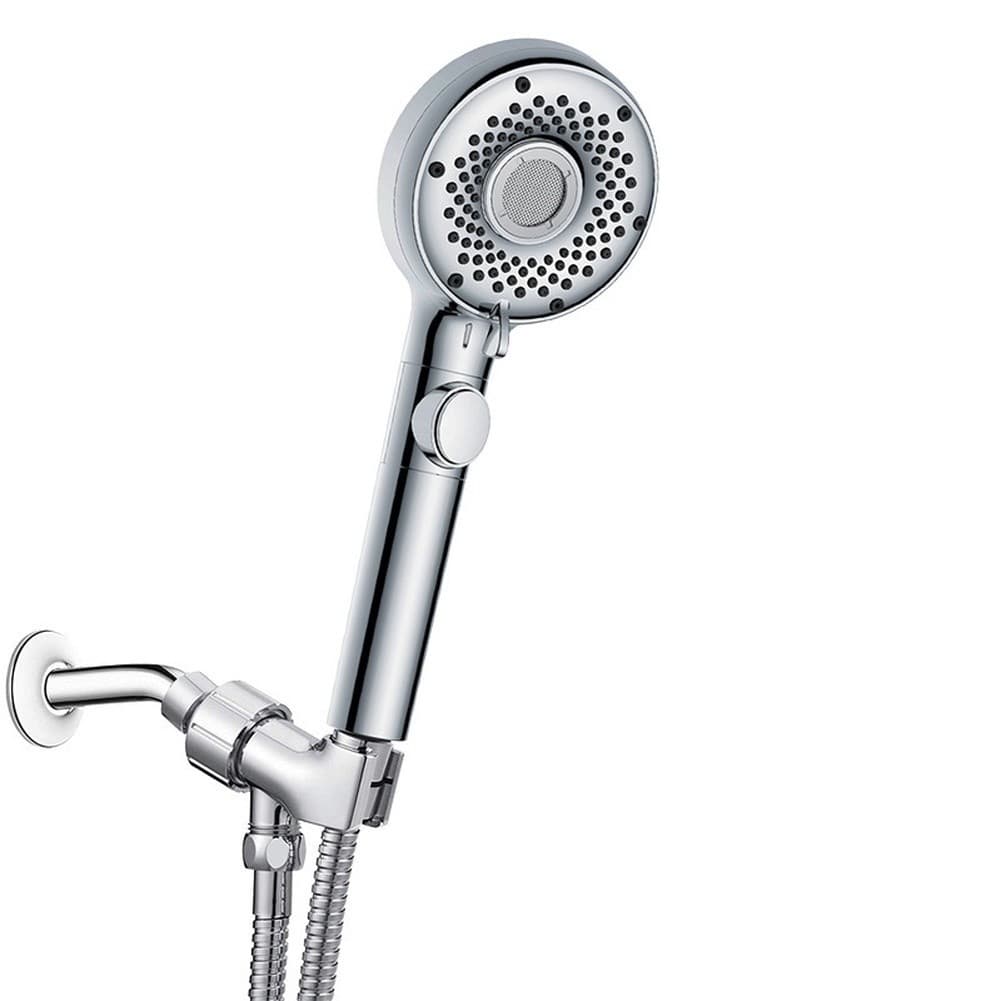 { PUO } Aço Inoxidável Pressurizado Para Cabeça De Chuveiro nano Pequena Bolha 5 Funções