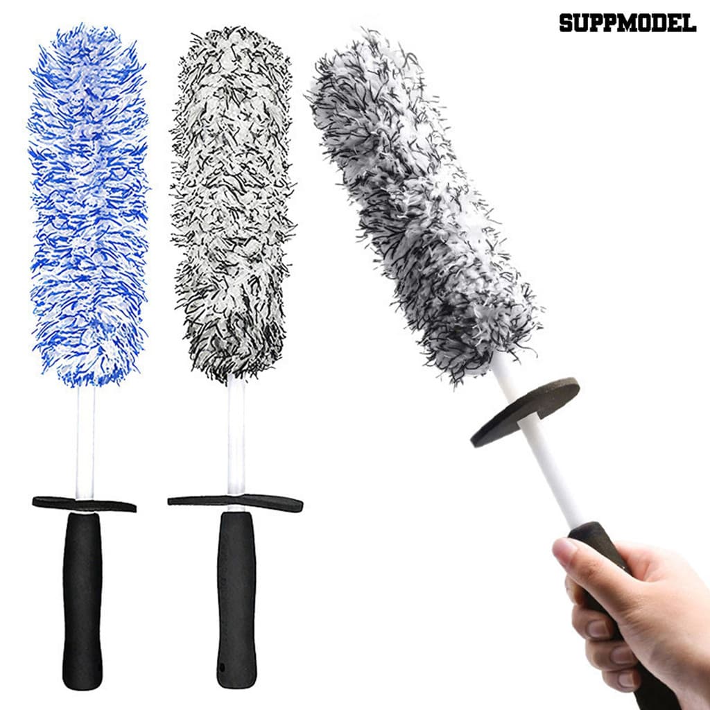 Suppmodel Escova De Limpeza De Pneus Ferramenta Rodas Roda De Carro De Microfibra De 42 Cm Limpador De Aro E De Fibra Si