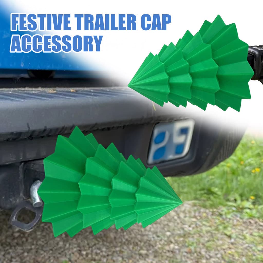 GA-Tampa De Reboque Em Forma De Árvore De Natal Capa Decorativa De Bola De Engate Protetor Antiferrugem Para Reboques Ca