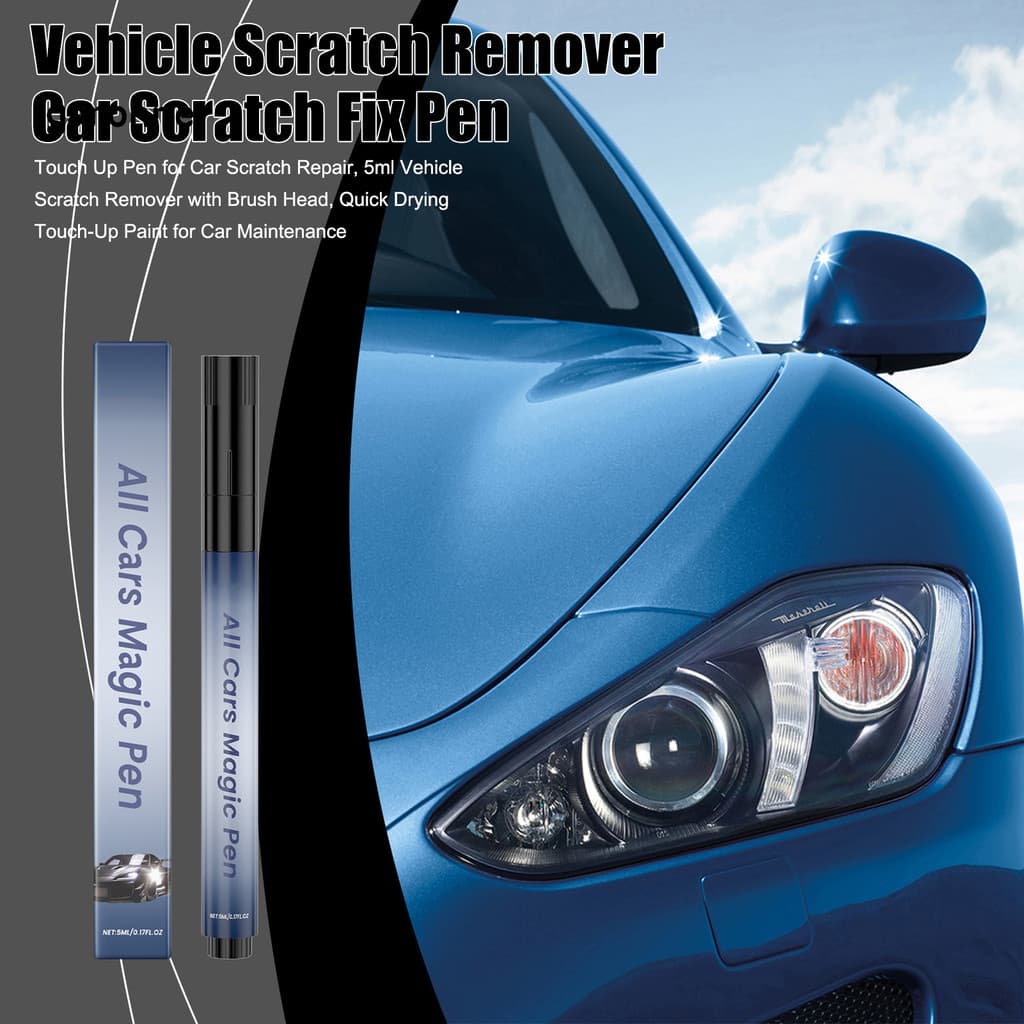 GA-Caneta De Retoque Para Reparo De Arranhões De Carro , Removedor Veículos De 5ml Com Cabeça De Escova , Pintura De Sec
