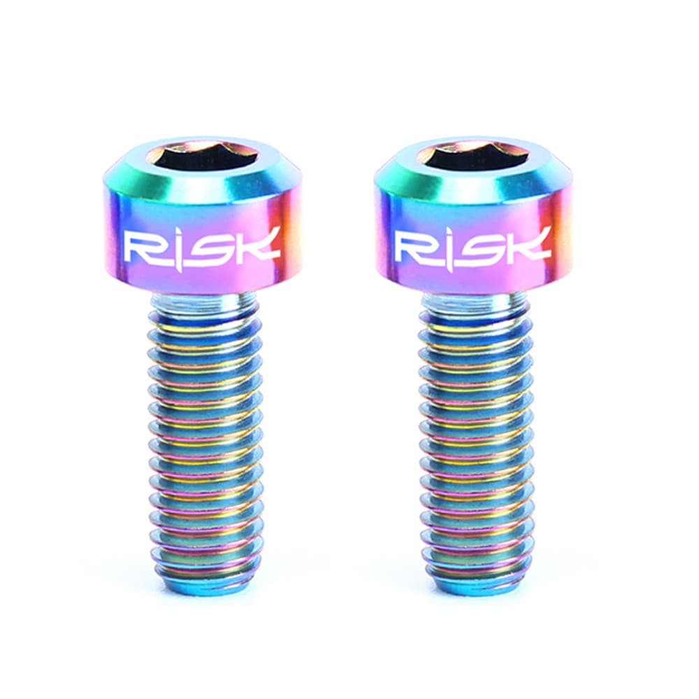 [yeranoutdoor] Risco 2 Pcs M514mm Parafusos De Titânio Para Bicicleta Thumb Shifter Fixos Ti Siameses Ele