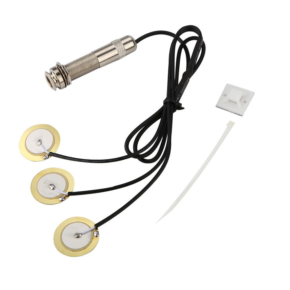 Transdutor Amplificador Piezo Captador Pré-Fiado Para Acessório De Peça De Reposição De Guitarra