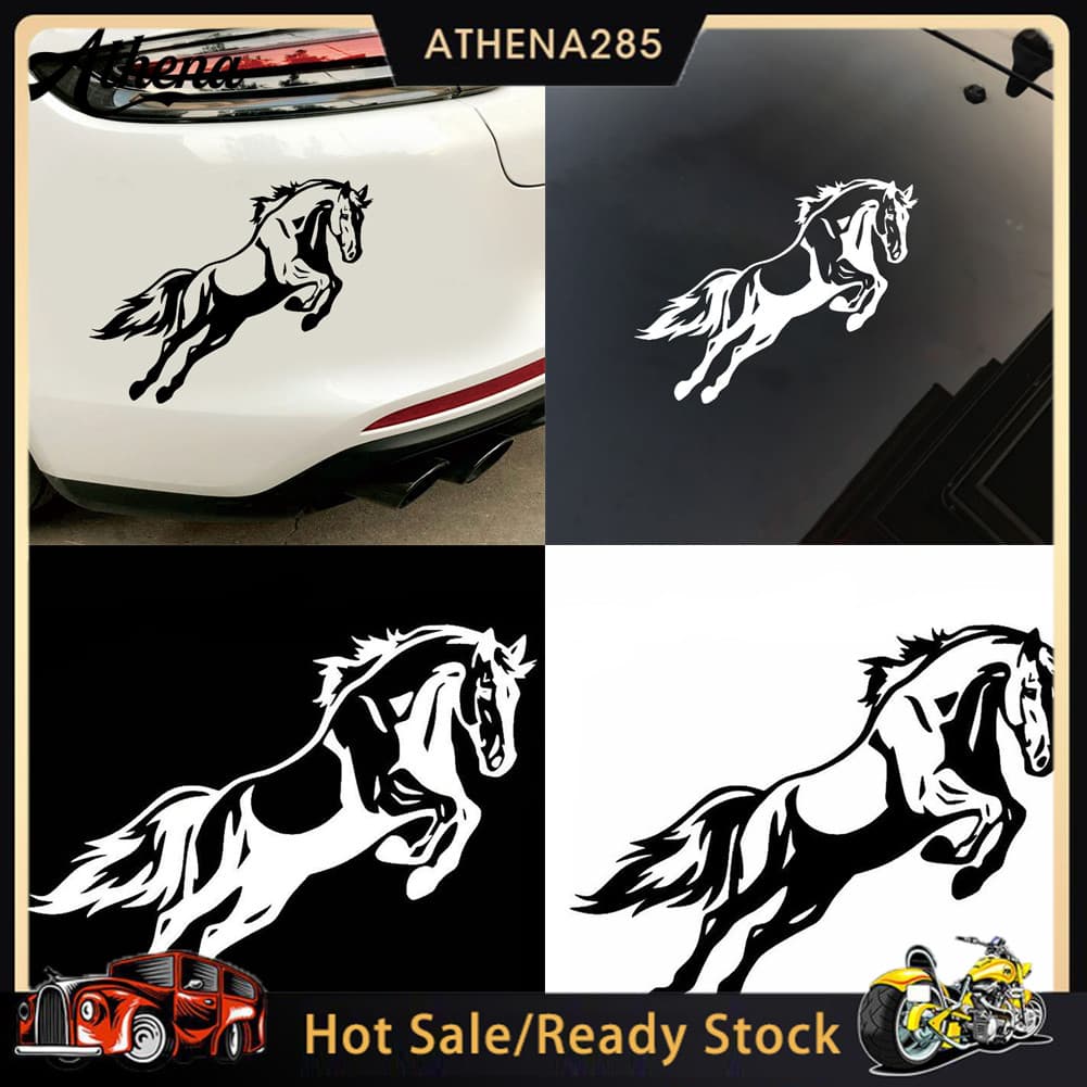ATH_Mighty Jumping Horse Bumper Veículo Corpo Decalque Vinil Reflexivo Adesivo De Carro