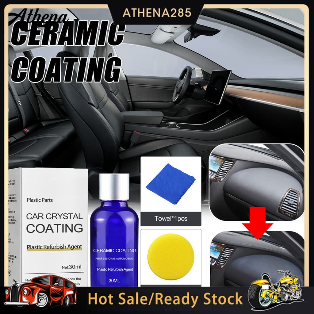 ATH_Car Restaurador De Plástico Revestimento Cerâmico Ecológico Eficaz Proteção UV Auto Interior Peças Plásticas Acessór