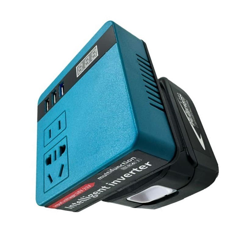 Para Makita Inversor De Energia 18V Bateria AC 110V Saída Portátil Modificado Onda Senoidal Adaptador