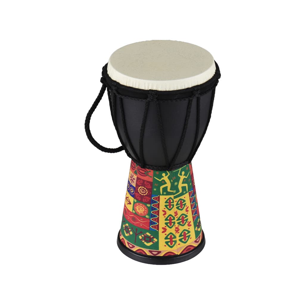 sicily 4 Polegada Tambor Africano Portátil Mão Leve Clapping Padrão Colorido Bongo Para Iniciantes Escola Música Classe