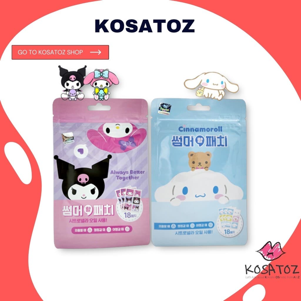 Adesivo De Verão Sanrio 1 Pacote (18P)/3 Pacotes (56P) Kawaii