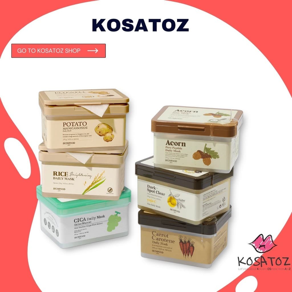 Máscara Diária Skinfood 270g (30ea)-6 Tipos