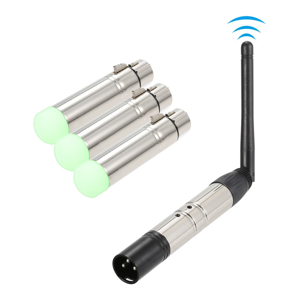 [PHO1] DMX512 4PCS Kit Receptor Transmissor Portátil 2.4G ISM Sem Fio Para Festa DJ Show Club Disco KTV Luminária De Pal